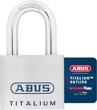 ABUS TITALIUM™ Padlock 96TI/50 with Light Lock Body Made of Solid Aluminium