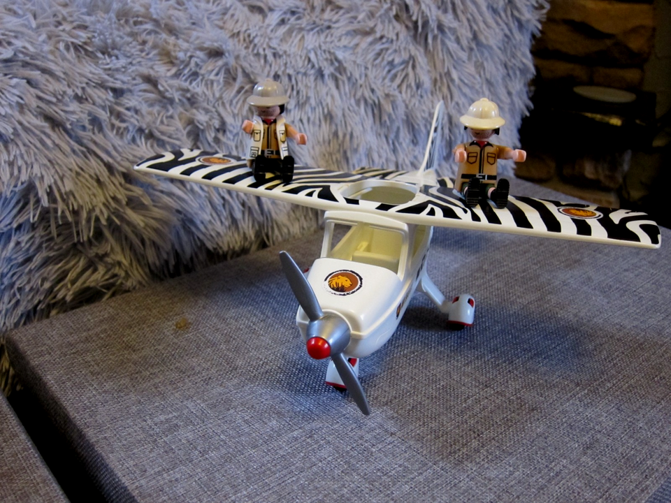 Playmobil 6938 Avion Avec Explorateurs - Safari Zoo Lion - NEUF - Boîte Scellée