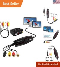 Plug Play VHS to Digital Converter: Lightweight Video Capture for Windows/Mac