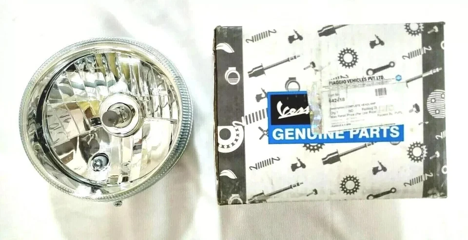 Komplett Scheinwerfer Licht Lampe Für Vespa LX Piaggio + Halogen Schlauch - Bild 2 von 4