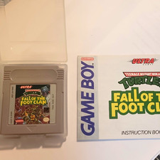 Ultra Games TMNT: Fall of the Foot Clan Nintendo Game Boy NTSC-U/C w/Manual,case