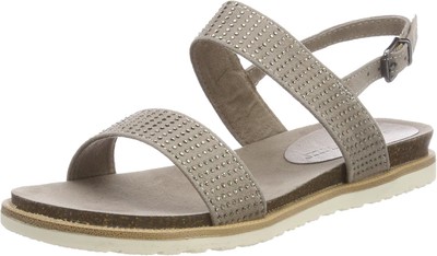 MARCO TOZZI Cool Club Mädchen Slingback Sandalen, Beige (Taupe), 38 EUR