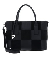 Picard Chess Shopper Schultertasche Handtasche Tasche Black Schwarz Neu