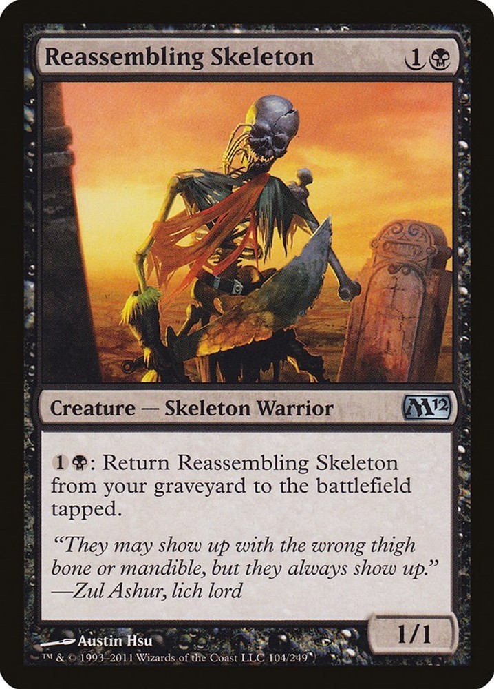 Reassembling Skeleton - 104 - NM - Magic 2012 (M12)