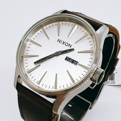 #ad Nixon A105 1113 The Sentry Quartz Men#x27;s Watch White Dial 42mm Analog A105 1113 $155.00
