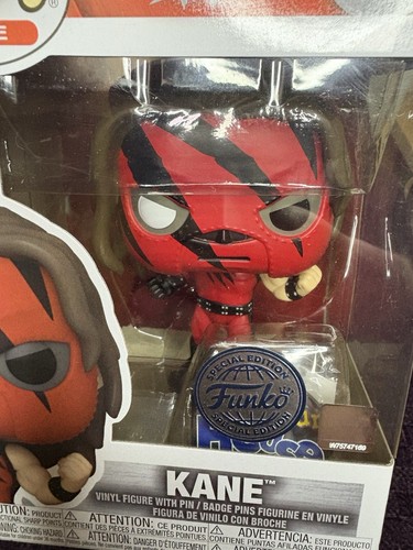 Funko Pop! WWE Kane Hell In A Cell With Pin #164 Special Edition Vinyl Figure - Picture 8 of 8