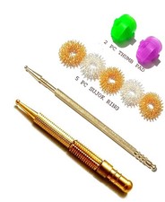 Sujok Acupressure Jimmy 2 Pc 5 Pc Sujok Ring 2 Pc Thumb Pad