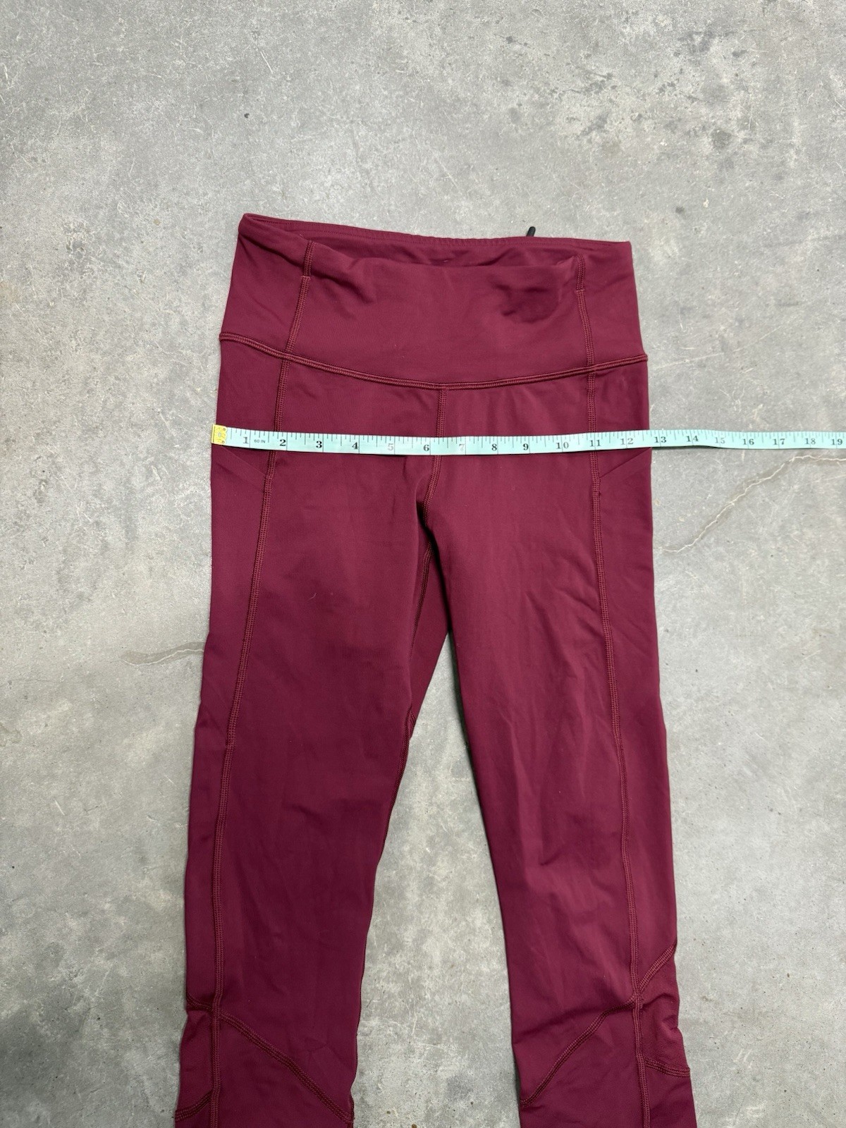Lululemon Pace Rival Crop Ruby Wine Red Luxtreme … - image 3