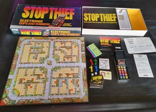 VTG 1979 Stop Thief Board Game by Parker Brothers 100% Complete Scanner Works