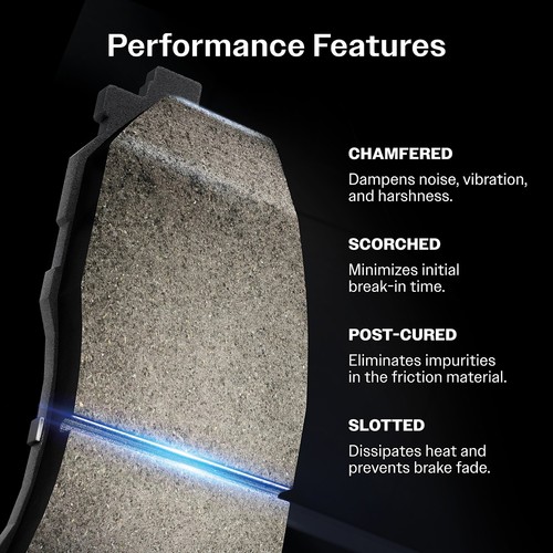 Rear Ceramic Disc Brake Pads For Dodge Ram 1500 TEC-898 - Picture 3 of 11