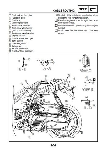 Yamaha Maxter 125 XQ125 Service Reparatur Werkstatthandbuch USB 2015 - Bild 7 von 11