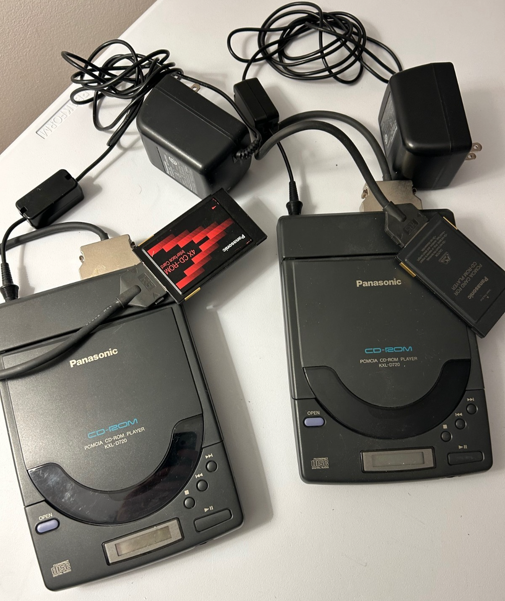 Lot of Two Panasonic KXL-D740 4X PCMCIA CD-ROM SCSI Cd Player