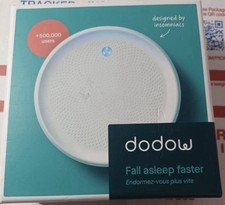 Dodow Fall Asleep Faster Sleep Aid Device for Sleep, White, With Box