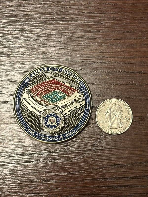 Federal Bureau of Investigation Kansas City HQ FIFA  World Cup Challenge Coin