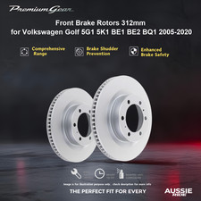 Front Brake Rotors 312mm for Volkswagen Golf 5G1 5K1 BE1 BE2 BQ1 2005-2020
