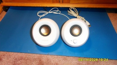 Creative Pebble, 2.0 USB Desktop Stereo Speakers for PC/Laptop, White