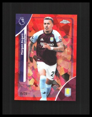 2026 Morgan Rogers Chrome Sapphire Premier League Orange /25 #22