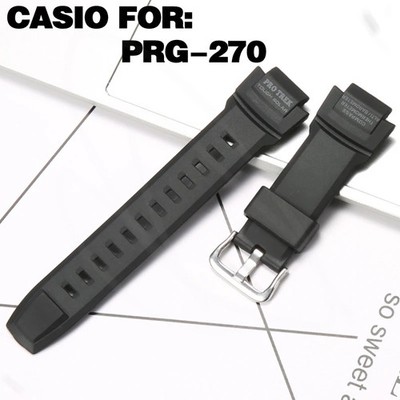 18mm Rubber Watch Band Strap For Casio Protrek PRG-270 Bracelet + Tools