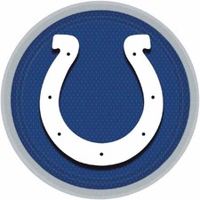 Indianapolis Colts NFL Pro Football Sports Banquet Party 9" Paper Dinner Plates