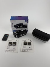 Vivitar DVR4K-BLK Digital Video Camcorder With Box Remote Storage Cards