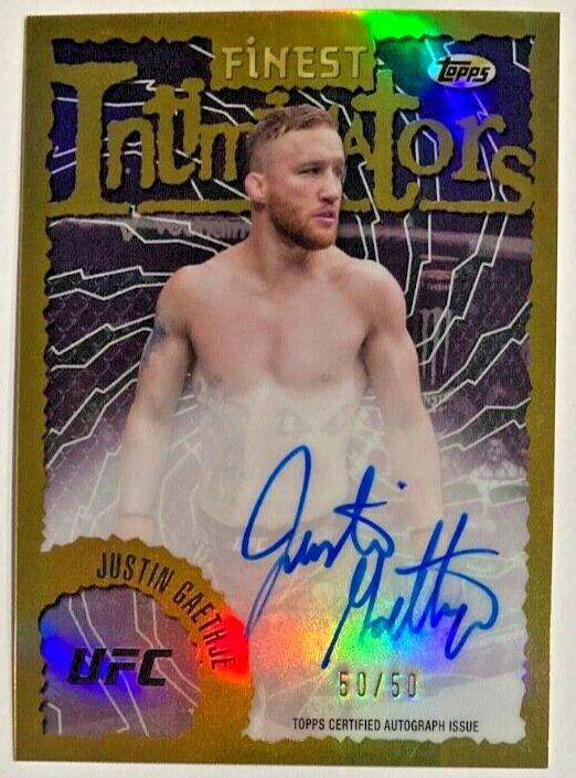 2024 Topps Finest UFC - Justin Gaethje #IA-JGA for sale | eBay