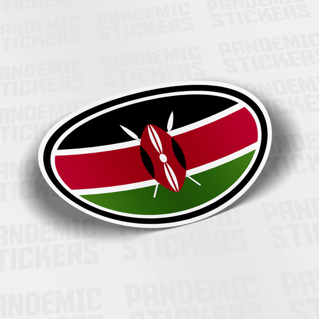 Kenya Flag Vinyl Decal Sticker Car Bumper Adhesive Country Nairobi