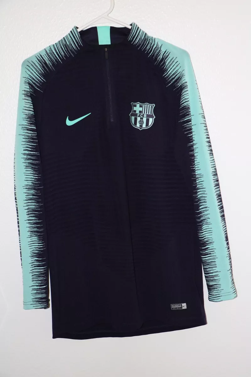 Nike 18-19 FC Barcelona Strike Long Sleeve Drill Top Size M Vaporknit Blue