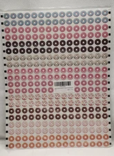 3000 Pack Hole Reinforcement Stickers 10 Donut Designs Paper Hole Protectors
