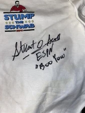 Stuart Scott Howie Schwab signed “Stump The Schwab” T Shirt - I was on the Show