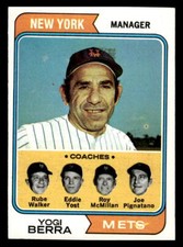 1974 Topps #179 Yogi Berra MGR EX+