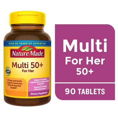 Nature Made Multi Vitamin For Women 50+ , Women's Multivitamin, 250 Ct