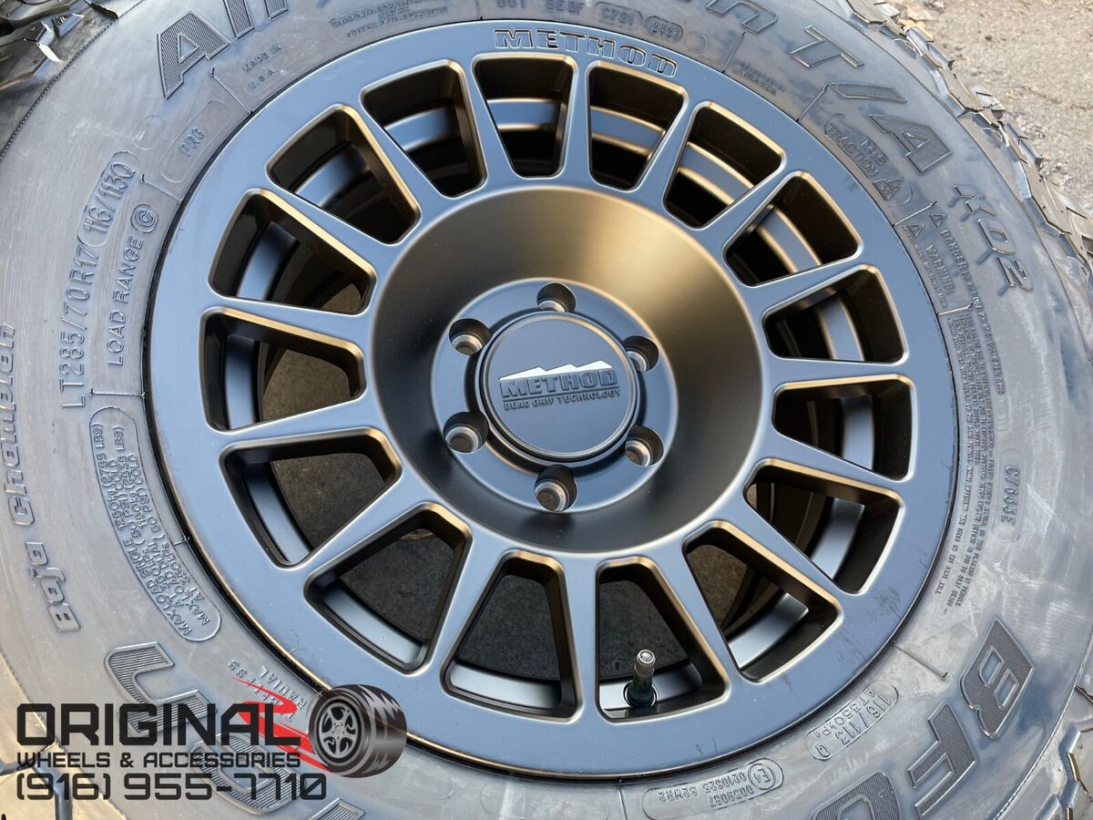 17x8.5 METHOD MR707 Black WHEELS 265/70R17 BFGoodrich KO2 17x8.5 METHOD MR707 Black WHEELS 265/70R17 BFGoodrich KO2