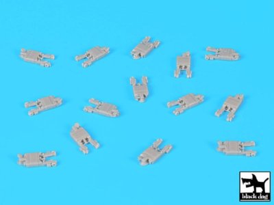Black Dog 1/350 US Navy Carrier Flight Deck A/S32A-32 Tractors (14 pcs) S35009