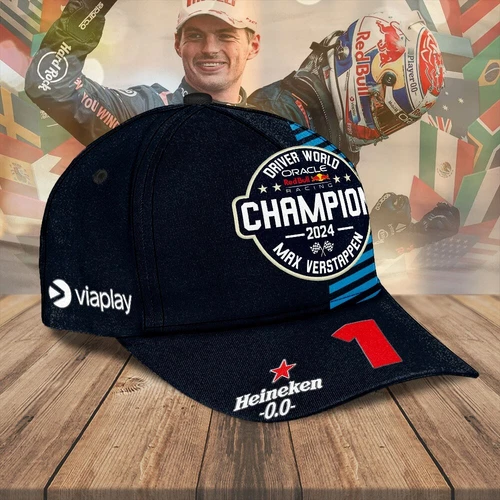 Max Verstappen Classic Racing Cap – 2024 Edition, Adjustable Strapback Cap - Bild 2 von 3