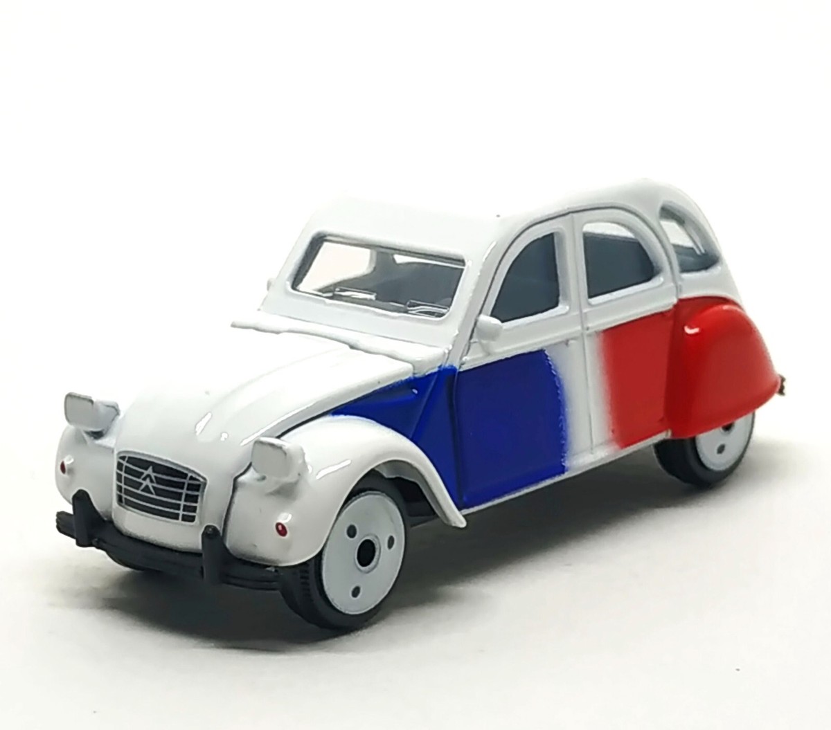 Majorette Citroen 2CV - White / Blue / Red - 1:64 (3
