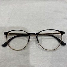 NEW RAY BAN RB6375 3051 BLACK AND GOLD AUTHENTIC EYEGLASSES FRAMES 51 18-145