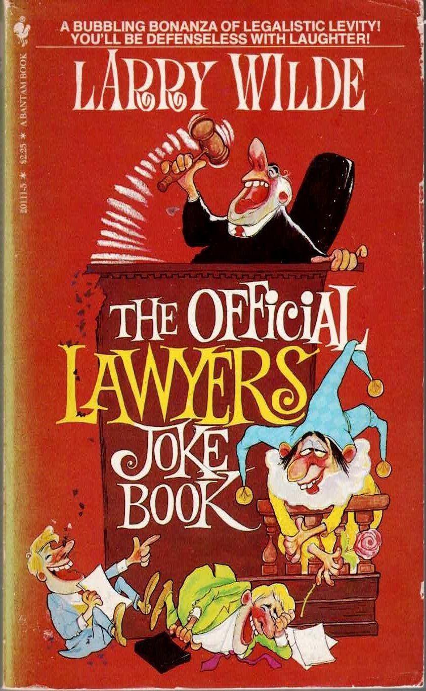 The Official Lawyers Joke Book - Larry Wilde (1st Edition Paperback, 1982)