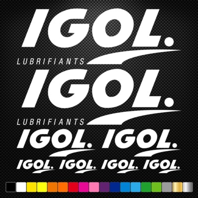 IGOL - 8 Decals Stickers Sponsors Car Bike Motorcycle Motocross MX ATV