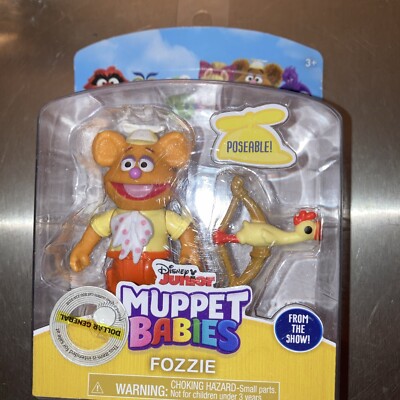 Disney Junior Muppet Babies Fozzie Poseable Action Figure 2 1/2'' New