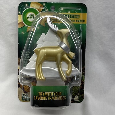Air Wick Limited Edition Decor Clip Scented Oil Warmer Christmas Gold Reindeer