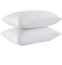 puredown® Goose Feather Down Sleeping Pillows Soft Bed Pillows  100% Cotton