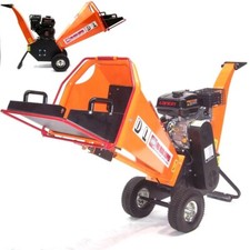 55748 Biotrituratore a motore 196cc, cippatore con motore da 6.5 hp, cippatrice