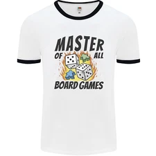Master of All Board Games Mens Ringer T-Shirt