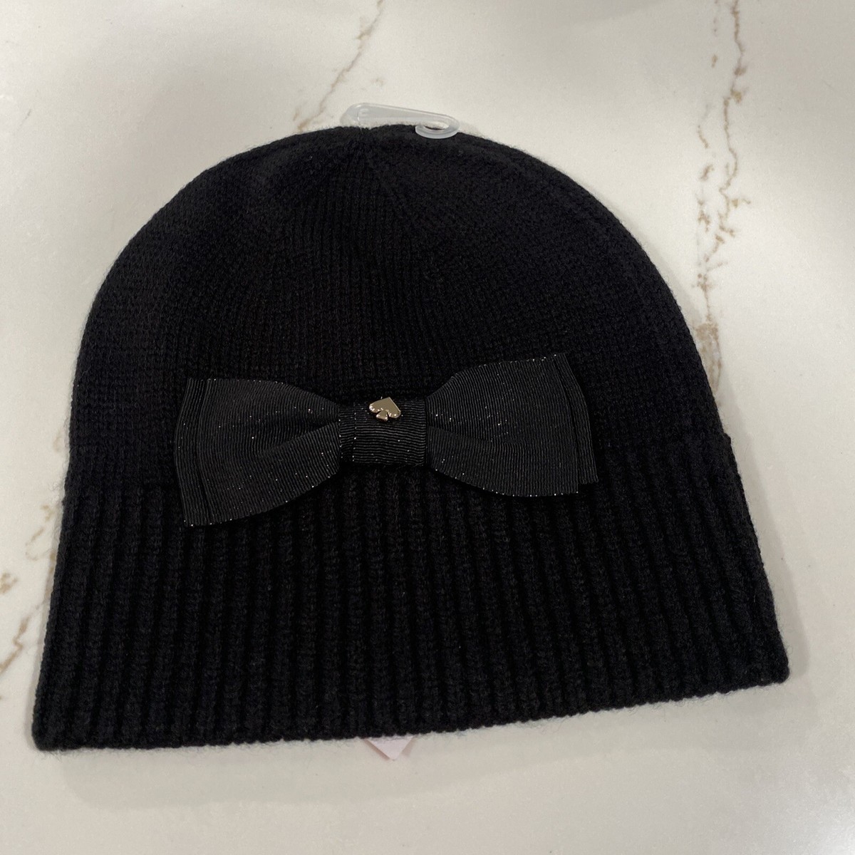 DESIGNED BY KATE SPADE!!!!! NWT Bow Knit Beanie KATE SPADE POINTY BOW WOOL BLEND BEANIE PINK OS NWT | eBay main image 2