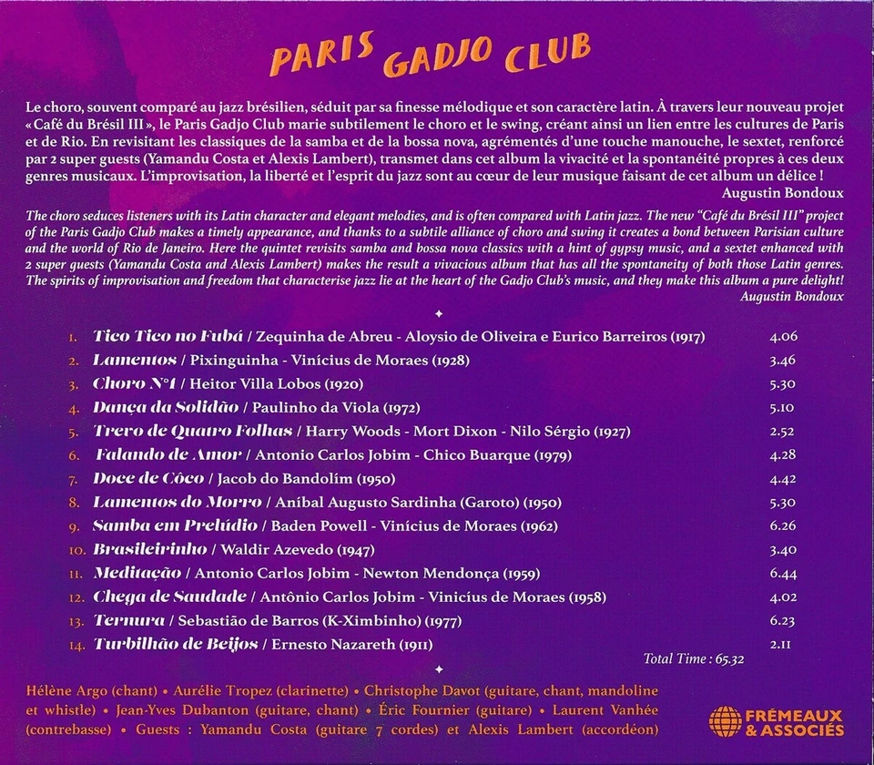 Paris Gadjo Club: Café Du Brésil III (Special Guest: Yamandu Costa) - Bild 2 von 2