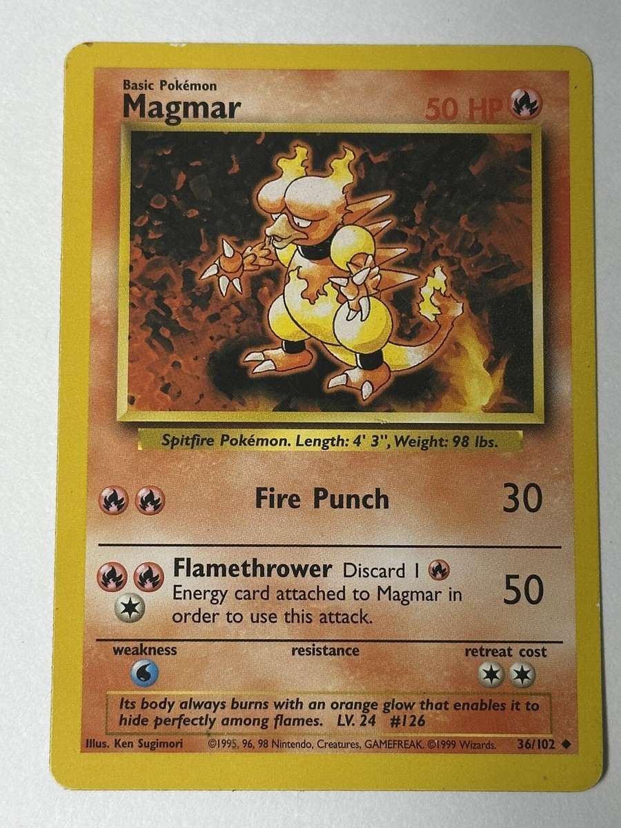 basic magmar pokemon card value ex EX Ruby & Sapphire | Pokmon Preserved in a tamper Magmar - Base #36 Price