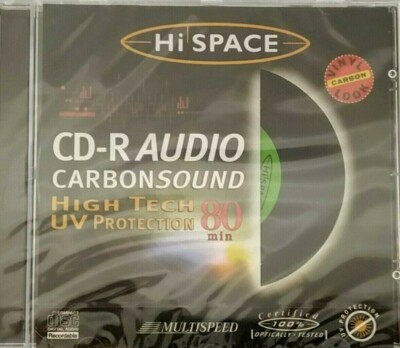 Hi Space - CD-R80 grün Vinyl Carbon Audio Musik 80 Minuten CD-R Disc NEU & VERSIEGELT
