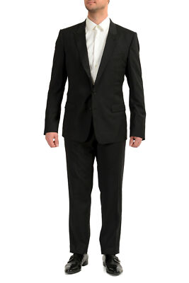 Dolce & Gabbana Men's Black Wool ''Martini'' Two Button Suit US 44 IT 54