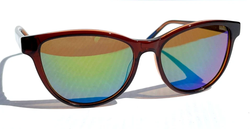 NUEVO Gafas de sol Revo DAPHNE marrón polarizadas lentes verdes ojo de gato 1101ECO 02 GN Foto 2 de 4