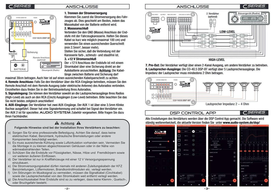 Audio System plug&play 5-Kanal Verstärker DSP Bluetooth 7-Kanal DSP Prozessor - Bild 3 von 4